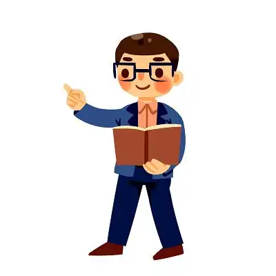 手绘卡通教师老师人物元素