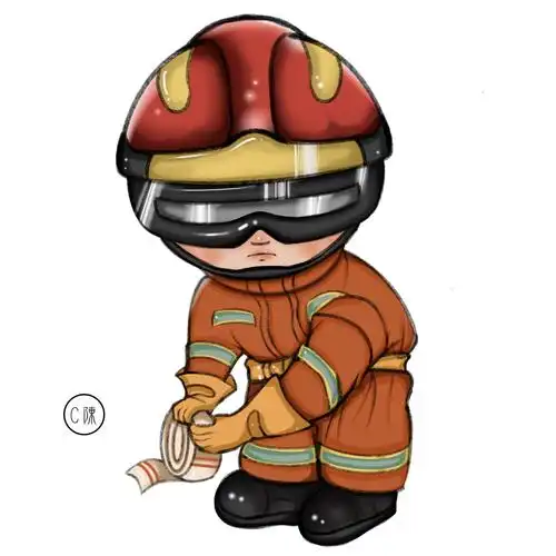 卡通消防员形象设计