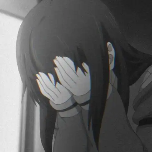 动漫头像|黑白微丧头像