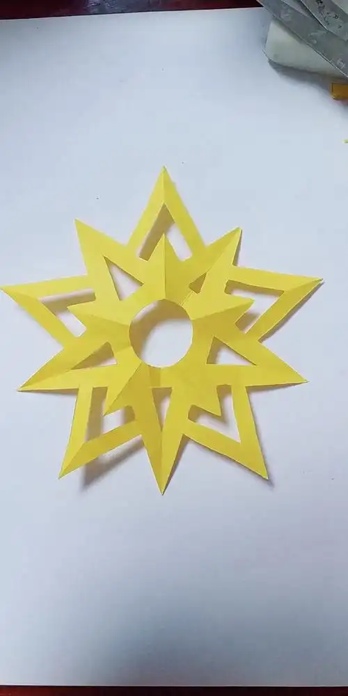 两种· 五角星剪纸步骤