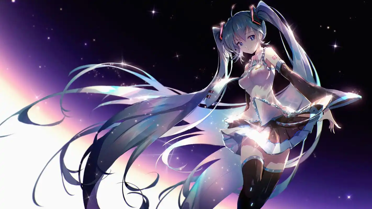 甜美初音未来高清桌面壁纸