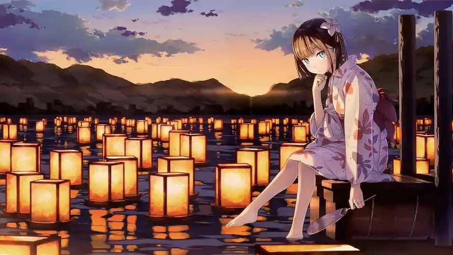 唯美动漫美女插画桌面壁纸,动漫越来越被大家接受与喜爱,而二次元的