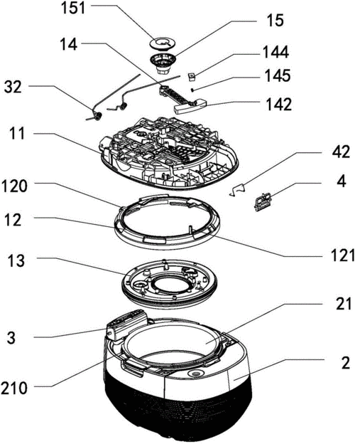一种方便开盖的电压力锅的制作方法