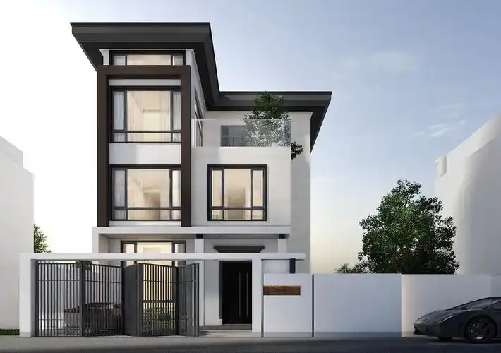 现代别墅实木全屋定制家具-实木护墙板厂家