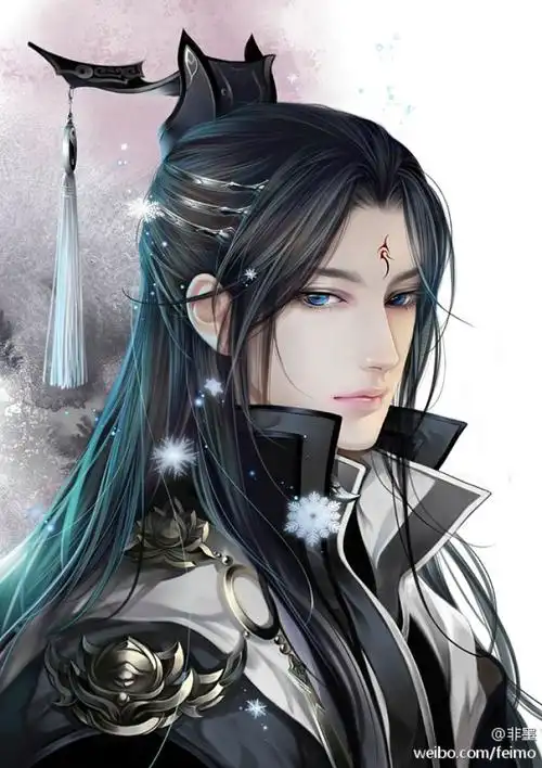 妖孽,男神,美瞳,中国风,古风【下雪的时节】yin { 非墨画作 } [剑侠