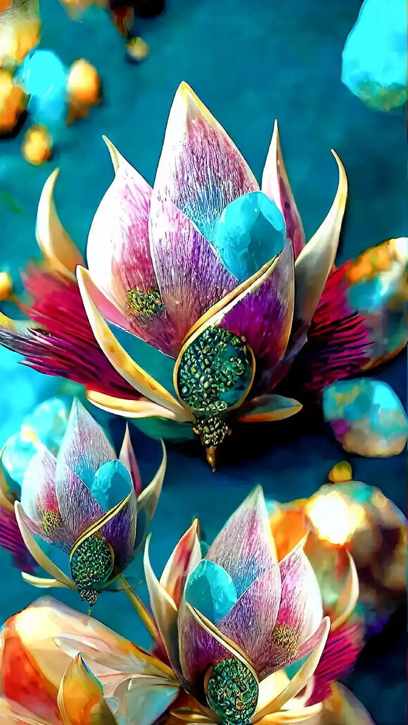 大数据不会骗人的.#手机壁纸 多么漂亮的七彩莲花做壁纸太漂亮 - 抖音