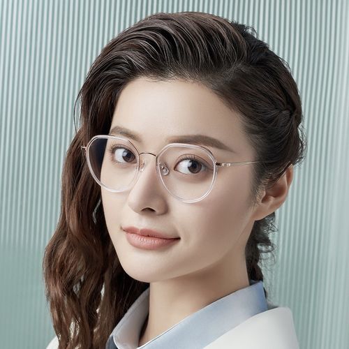 parim/派丽蒙83441 眼镜女潮素颜神器透明眼镜框时尚显瘦超轻近视