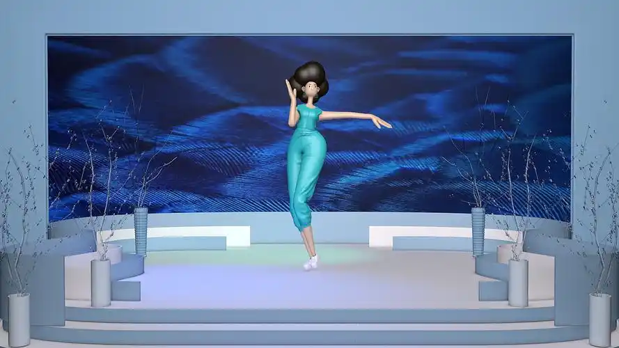 c4d跳舞卡通人物