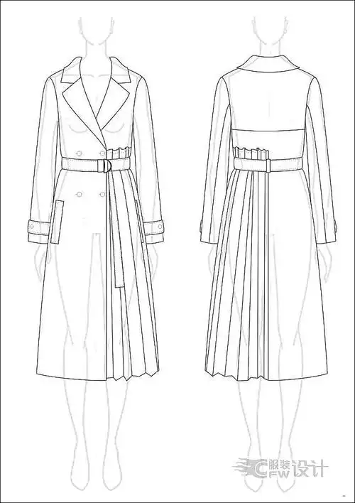 款式效果图-女装设计-服装设计