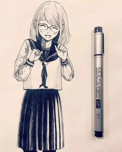 临摹完这组动漫插画连你的速写水平都能大幅度提高了