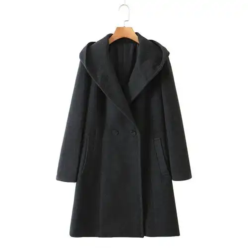 袖口毛呢子外套