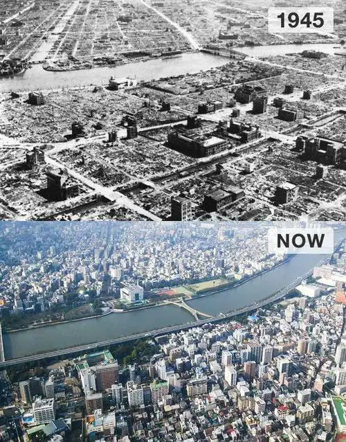 20个著名城市的过去vs现在对比照带你看看以前的大城市是啥样