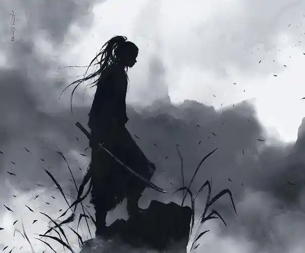 大家有没有一些沧桑的老剑客的古风图片?