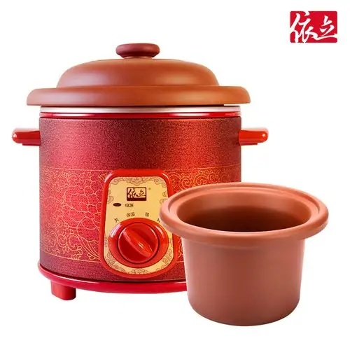 依立紫砂锅电炖锅老火慢炖煲汤家用陶瓷3l砂锅煮粥神器熬粥大容量