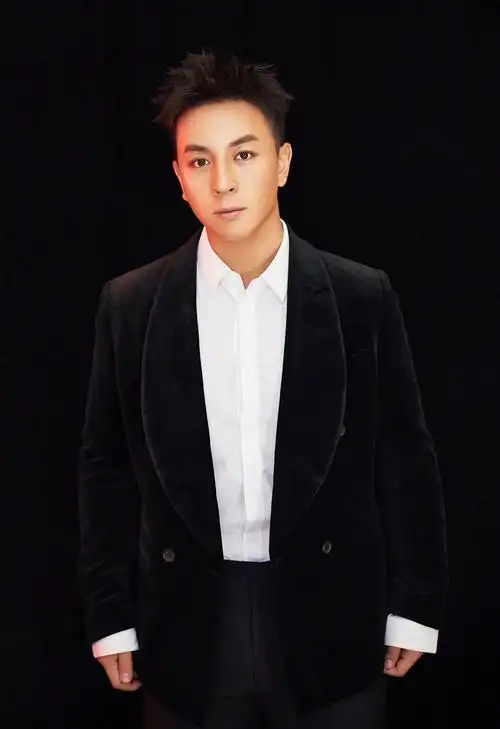 释小龙黑色西服帅气图片写真33