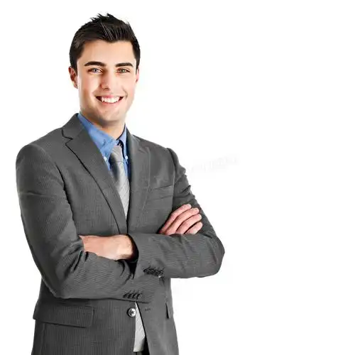 穿深色西装的职场男人摄影高清图片