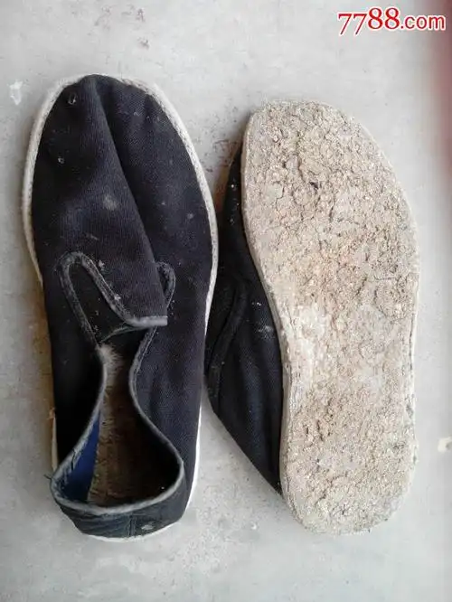 旧布鞋,纯手工纳底子布鞋,,41码