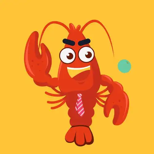 美食节可爱卡通小龙虾造型素材插画