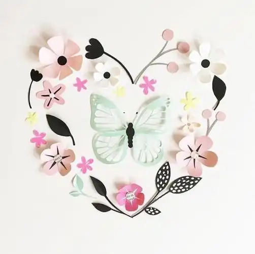 好看的手工作品:纸上生花,hanna nyman 纸艺作品