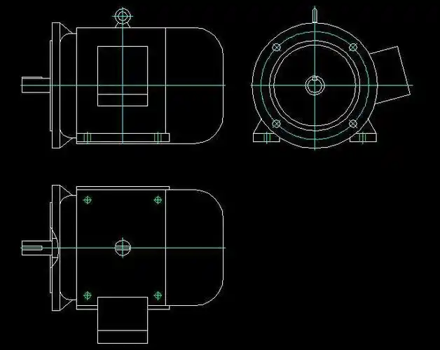4.0立卧电机外形图