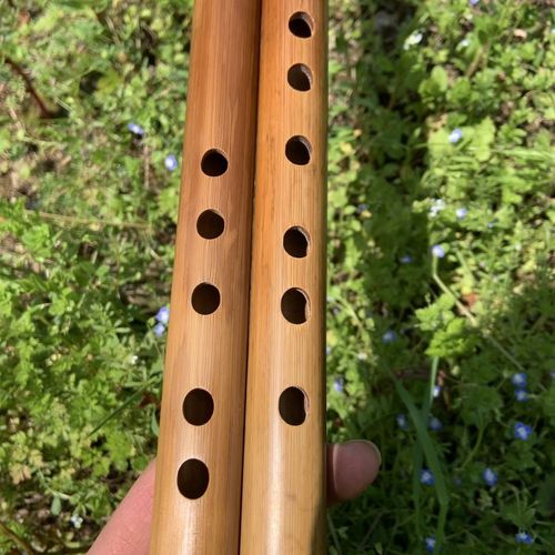 手工制作苦竹笛一节素笛抛光高级笛子