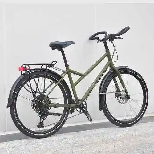 斜梁款长途旅行自行车钢架载重单车斜梁弯梁低跨车旅行自行车