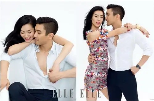 刘雯崔始源拍"情侣写真"