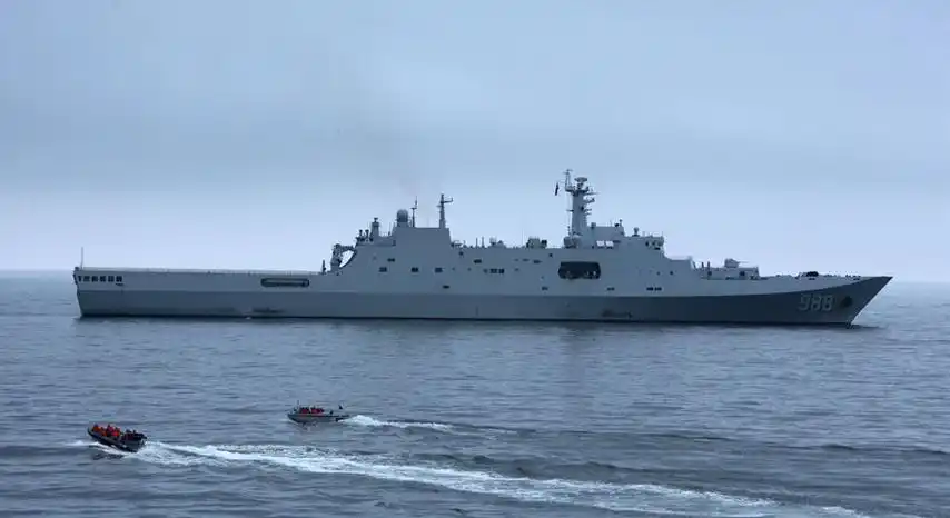 以海制陆:中国海军两栖舰艇演练_科普中国网