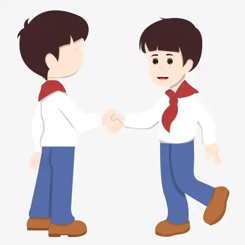 见面握手矢量图下载