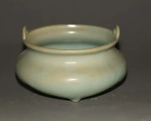 汝窑三足炉 - 中华古玩网 - 古董收藏,古玩收藏,古玩鉴定,古玩专场