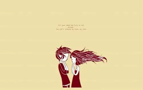 可爱卡通情侣图片电脑桌面壁纸