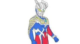 赛罗奥特曼的简笔画终极赛罗奥特曼的简笔画