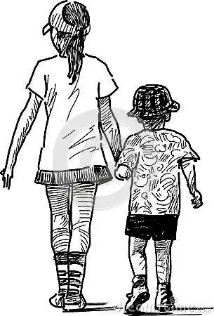 幼儿和睦四兄弟图简笔画