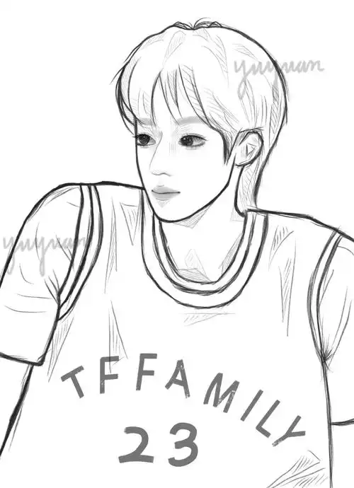 刘耀文凝望满月