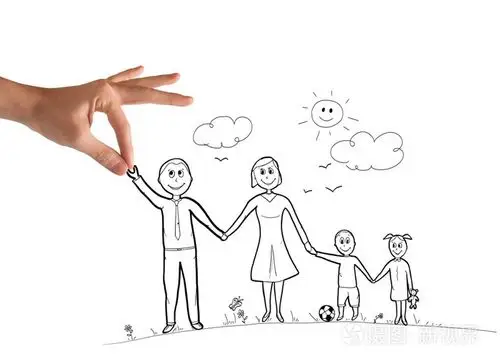 快乐家庭素描