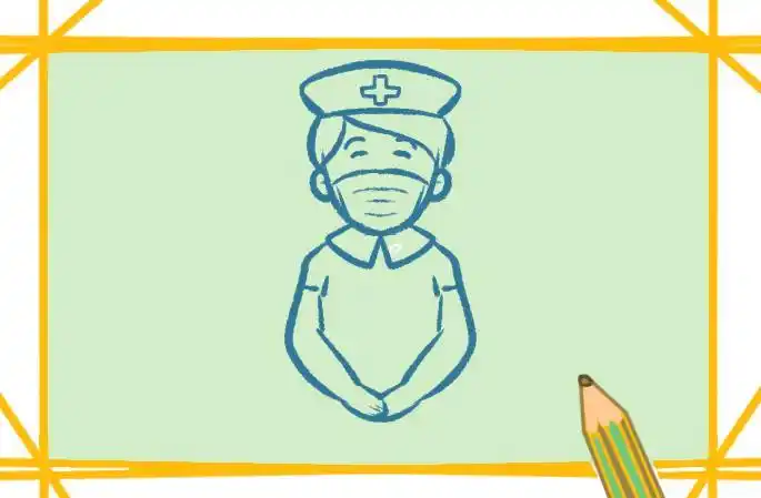 护士医生警察简笔画