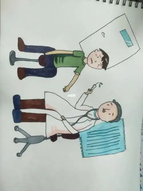 简单的打针简笔画