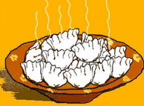 饺子好吃热腾腾白色gif动图_动态图_表情包下载_soogif