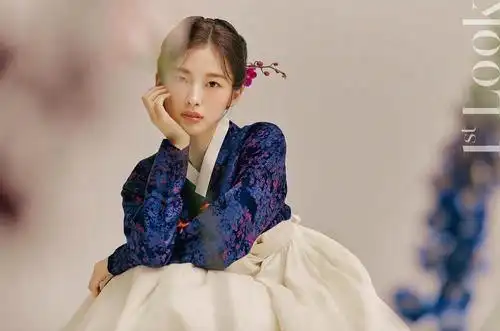 arin致敬秀智的经典韩服画报,居然组里没人搬吗