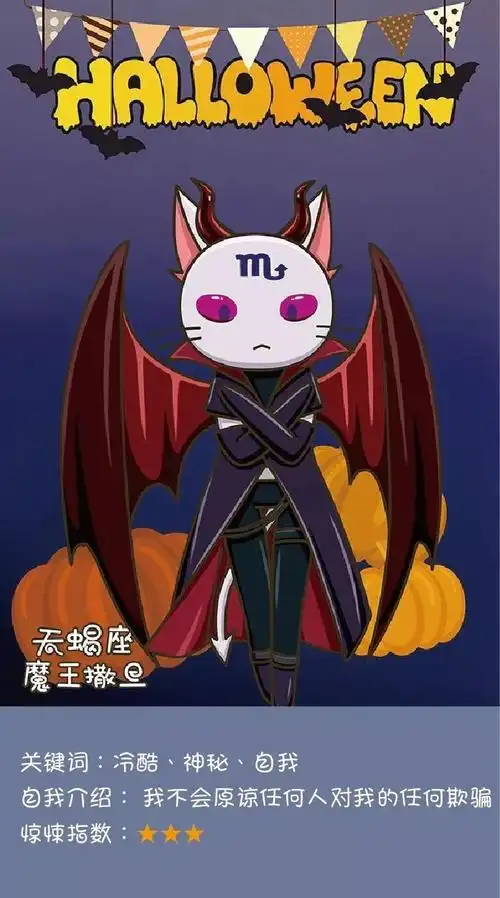 一起来看看万圣夜12星座变身后的"鬼"样子吧!