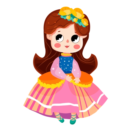 可爱小公主看地图女孩卡通小女孩图片躺在雪地上的小女孩玩雪的小女孩