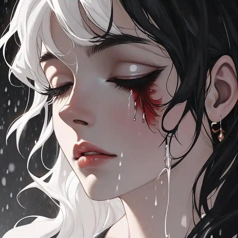 92伤感绝望的女性头像95