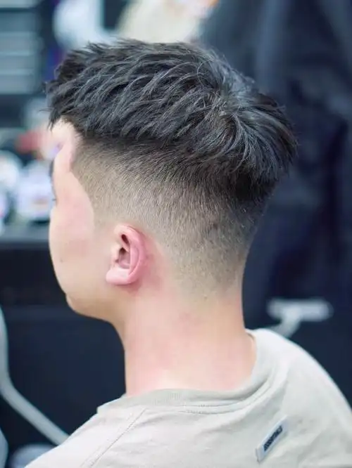 灰面渐变|男生精致发型首选