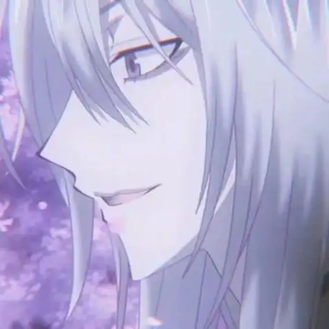 紫色系头像动漫男头