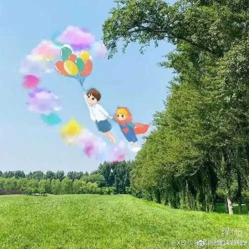 这张图片中的两个卡通人物是代表着肖战和小飞侠,很贴切粉丝的一句