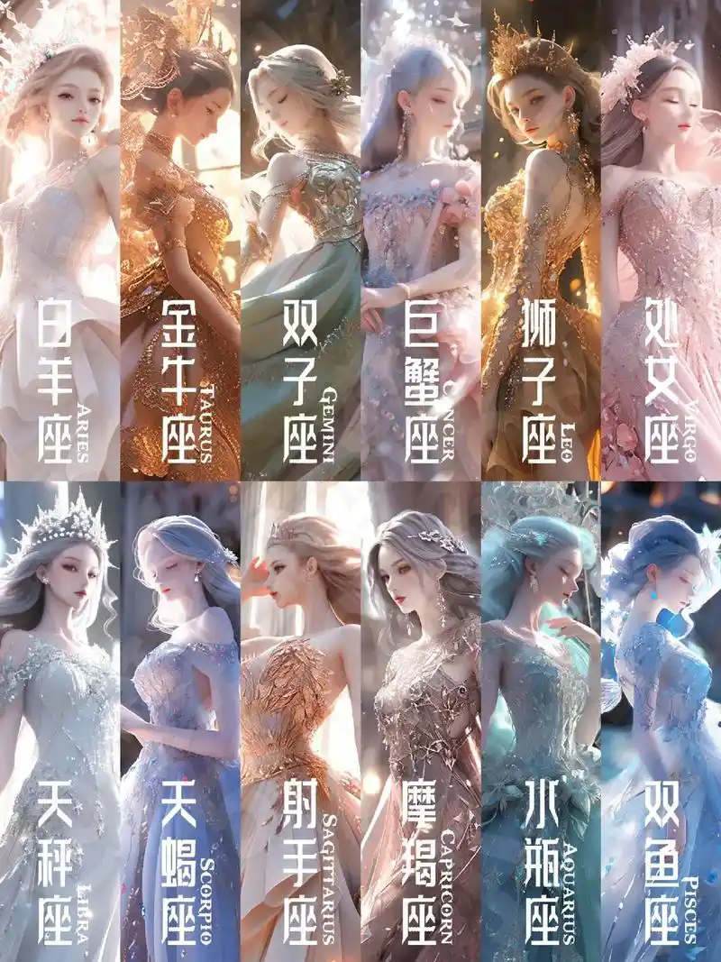 十二星座绝美壁纸#我又来送图啦 #优质头像 #壁纸 #治愈系 - 抖音