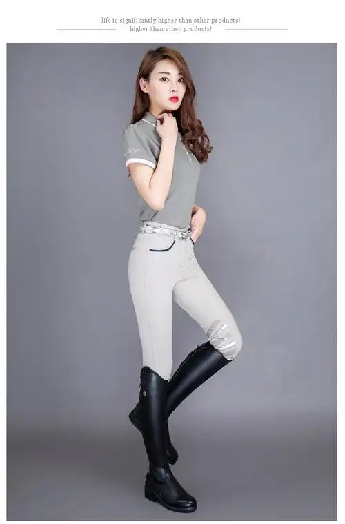 专业马术马靴牛皮马术马靴hillman骑士长靴男女款高筒舒适防滑耐磨