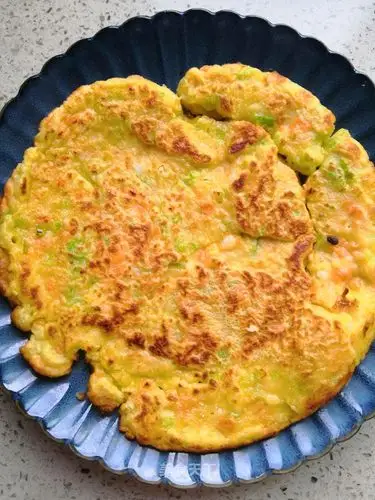 虾仁鸡蛋饼