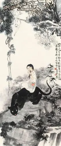 0857 1982年作 山鬼图 立轴 纸本