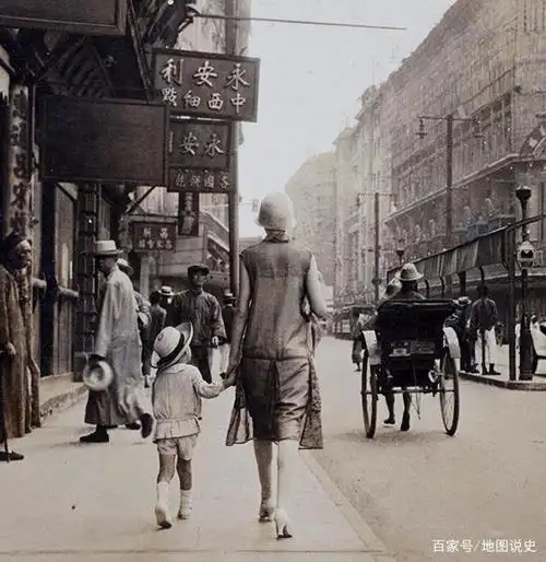 十张南京路老照片,记载清末民国时的上海第一商业街